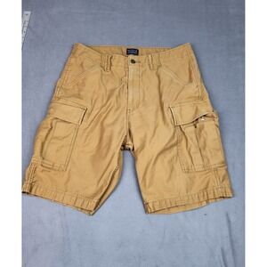 Levi Strauss Jean Shorts Mens 33 Brown Canvas Heavyweight‎ Outdoor Cargo Work